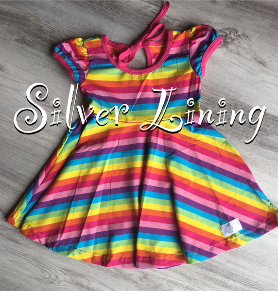 Rainbow Twirl Dress *Ready to Ship*